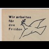 DDR: Losungsstempel "Wir arbeiten für den Frieden"