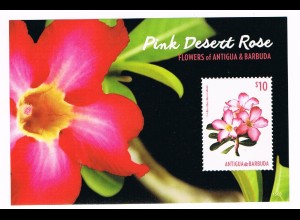 Blumen Block Antigua&Barbuda (The Desert Rose)
