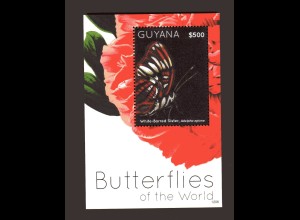 Guyana 2 Block Butterflies of the World 
