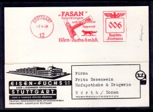 DR., Werbungskarte Eisen-Fuchs GMbH, Stuttgart