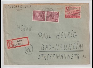 Provinz Sachsen Postmeistertrennung Wittenberg (Bodenreform) auf R-Brief 