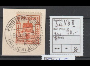 Finsterwalde, Nr. 5a V bII auf Briefstück, geprüft Kunz BPP