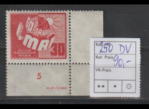 DDR-Druckvermerke: 1. Mai 1950, **
