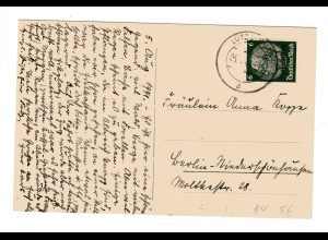 Dt. Besetzung Lothringen: Postkarte mit EF Mi.-Nr. 4