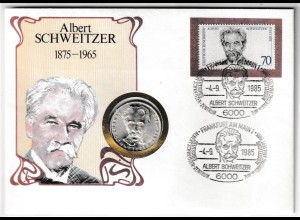 Numisbrief "Albert Schweitzer"