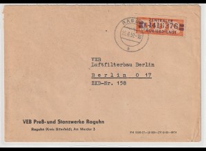 DDR, ZKD-Brief frankiert mit Nr. 23 F