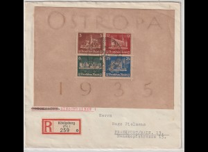 OSTROPA-Block Ersttagsbrief