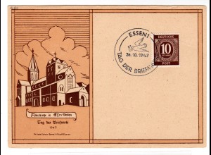 Ereigniskarte: Tag der Briefmarke Essen 1947