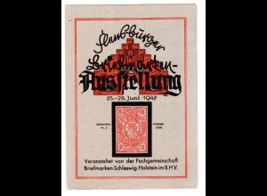 Ereigniskarte: Flensburger Briefmarken Ausstellung 1947