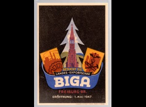Ereigniskarte: "BUGA" - Export Schau Freiburg 1947