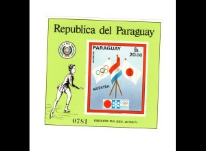 Paraguay Olymp. Spiele Sapporo 1972, Block 178, postfrisch