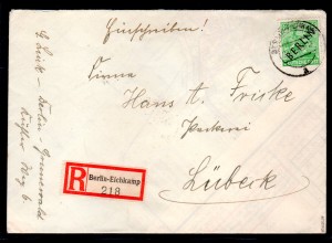 Berlin, Eingeschriebener Fernbrief mit EF. Mi.-Nr. 16, sign. SchlegelBPP.