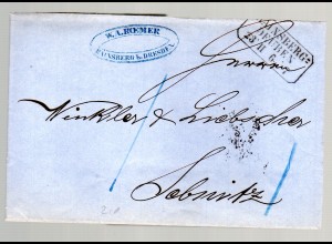 Vorphila Brief von Hainsberg-Deuben nach Sebnitz