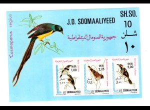 Vogelsatz Somalia Block 10, postfrisch