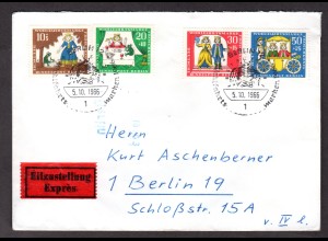 Berlin, Orts-Eilbote-Satzbrief Mi.-Nr. 295-8, mit Ak-St.