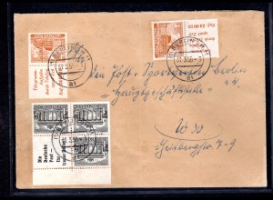 Berlin, Ortsbrief mit Mi.-Nr. S8, W37, 1 pf.überfr.