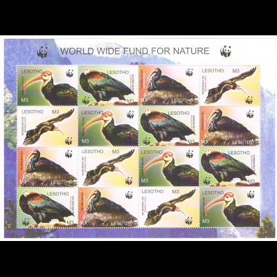 WWF Großvögel Kleinbogen Lesotho