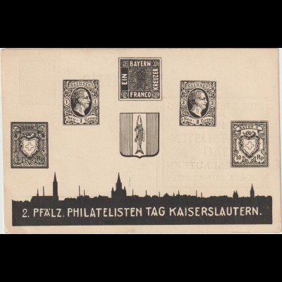 Privatganzsache: Pfälzischer Philatelistentag 1923