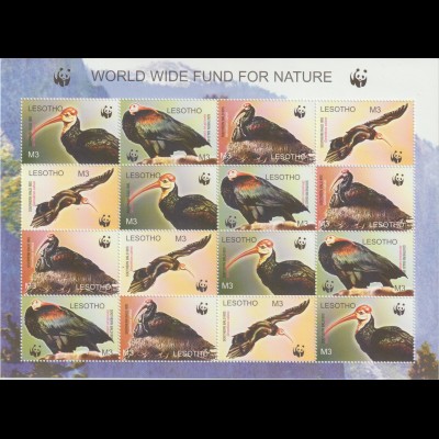 Lesotho WWF Große Vögel Kleinbogen