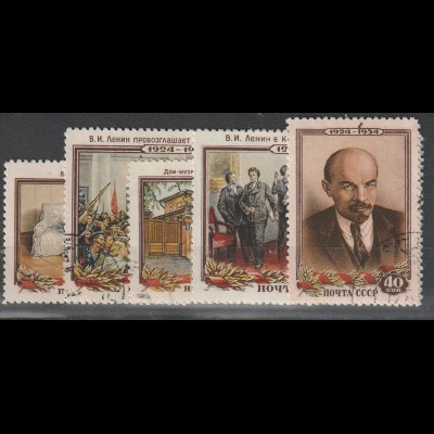 Sowjetunion: 30. Todestag Lenin, gestempelt