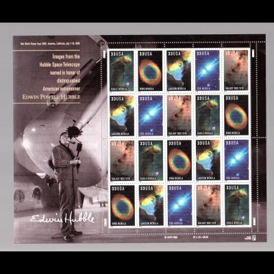 USA ** im Bogen 3280-84 Hubble-Teleskop
