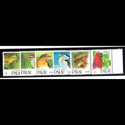 Vogelsatz Palau Mi.-Nr 525-30, postfrisch