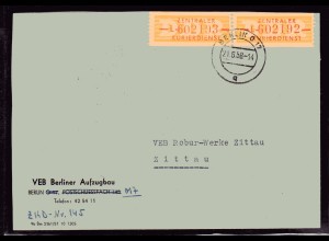 ZKD-Brief MeF. Mi.-Nr. 16 L