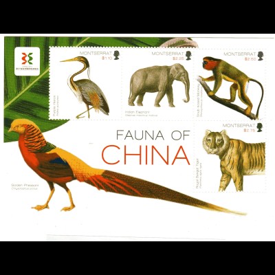Montserrat Block Fauna von China