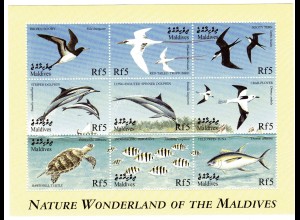 Malediven Kleinbogen Tiere (im Wasser und in der Luft)