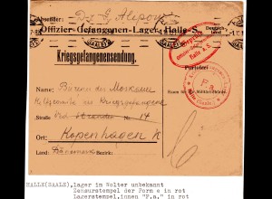 Kriegsgefangenensendung 1. Weltkrieg, Halle (Saale)