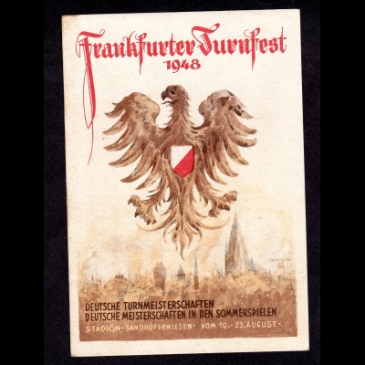 Ereigniskarte, Frankfurter Turnfest 1948