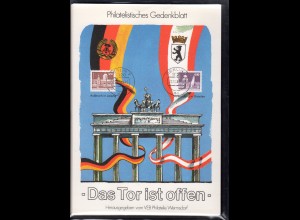 DDR-Gedenkblatt, -Das Tor ist offen-