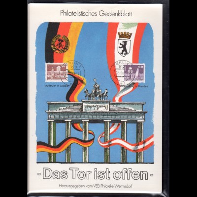 DDR-Gedenkblatt, -Das Tor ist offen-