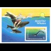 Turks&Caicos "Save the Whales" Satz und Block