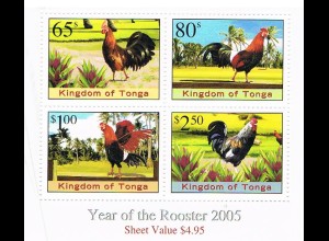 Tonga; Block zum Jahr des Hahnes 2005