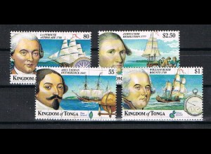 Tonga: Historische Segelschiffe, Entdeckungen; Satz und Block