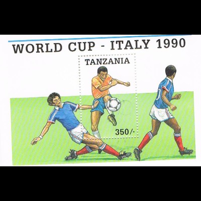 Tansania: Fußball-WM Italien 1990; Satz und 2 Blocks