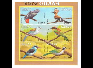 Ghana: "Fauna and Flora of Ghana"; 3 Kleinbögen