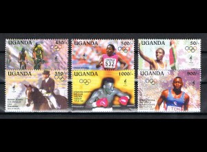 Uganda: "Helden Olympischer Spiele"; Satz und 2 Blocks
