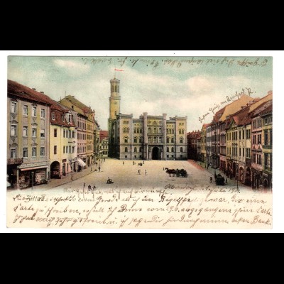Zittau / Markt mit Rathaus