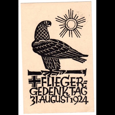 Privatganzsache Flieger-Gedenktag 1924