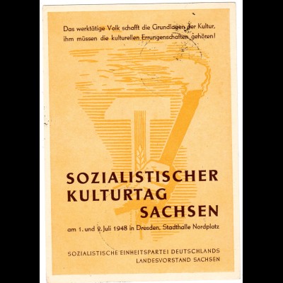 Ereigniskarte: Sozialistischer Kulturtag Sachsen 1948