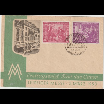 DDR FDC Frühjahrsmesse 1950