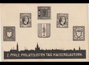 Privatganzsache: Pfälzischer Philatelistentag 1923