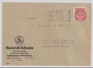 Prov. Sachsen: Fernbrief mit Postmeisterzähnung 71 XA, geprüft
