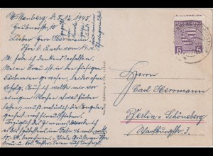 Postmeisterzähnung Wittenberg auf Bedarfskarte, geprüft Jasch