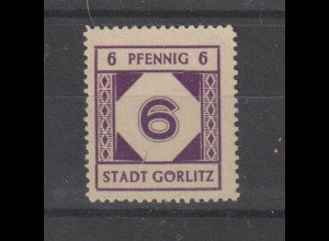 Görlitz 6y ("kleine Kreise"), geprüft Kunz BPP, ** (MNH)