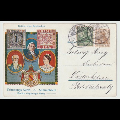 Privatganzsache: "Badens erste Briefmarken"