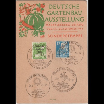 Ereigniskarte "Deutsche Gartenbau Ausstellung 1948"