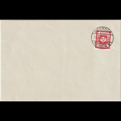 Ostsachsen "Potschta" auf Blanco-Brief, Fotoattest Ströh